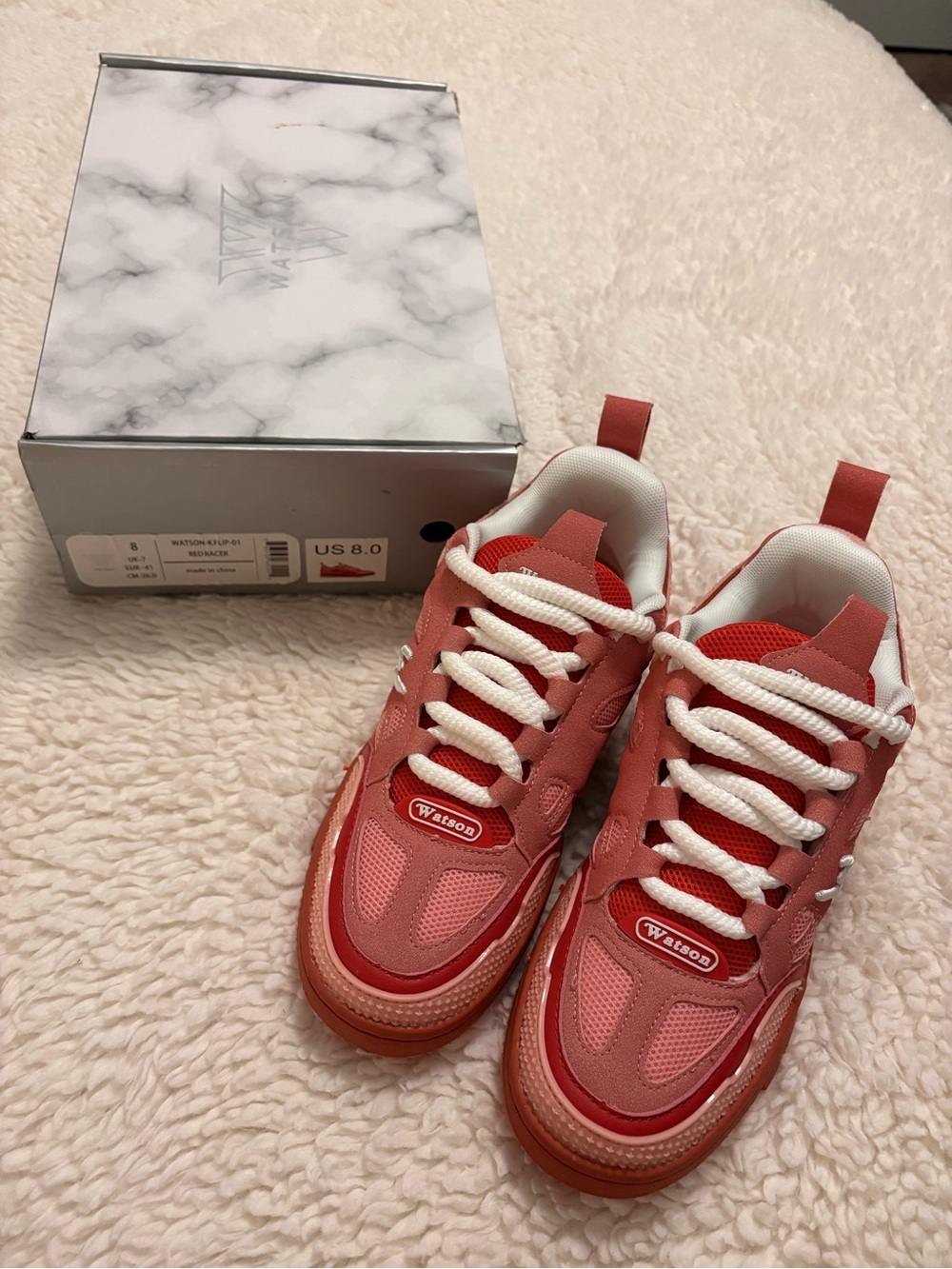 NWT Watson K-Flip 01 Red Racer Sneakers Men’s Size 8 Chunky Streetwear Y2K